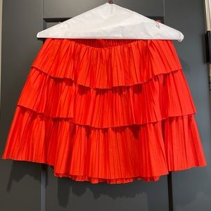 ZARA orange mini skirt